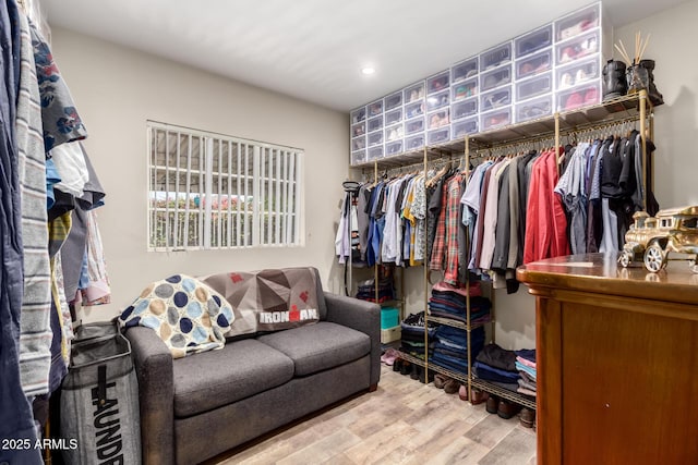 4832 E Cambridge Ave, Phoenix, AZ 85008 - walk in closet featuring wood finished floors
