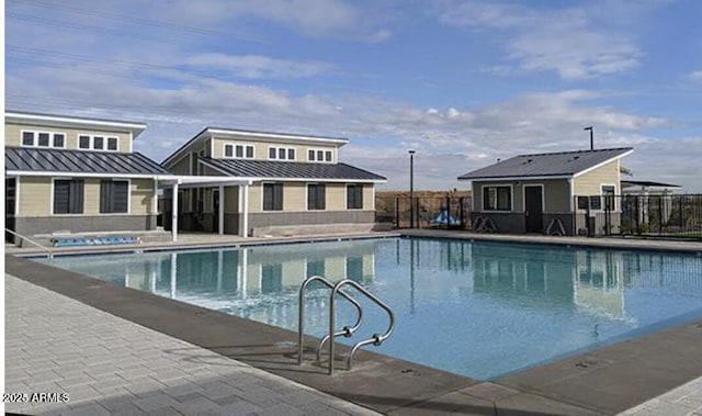 view of pool with a patio