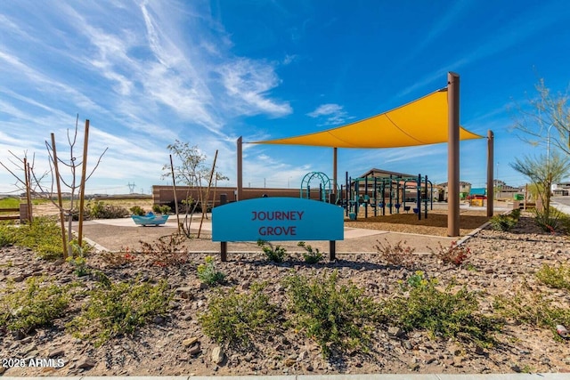 surrounding community featuring a playground