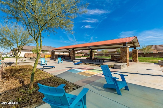 view of home's community featuring a gazebo