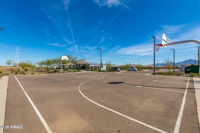 view of basketball court