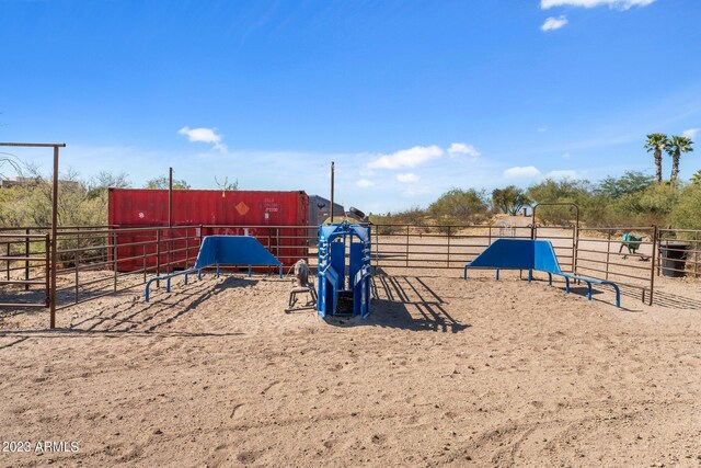 view of jungle gym