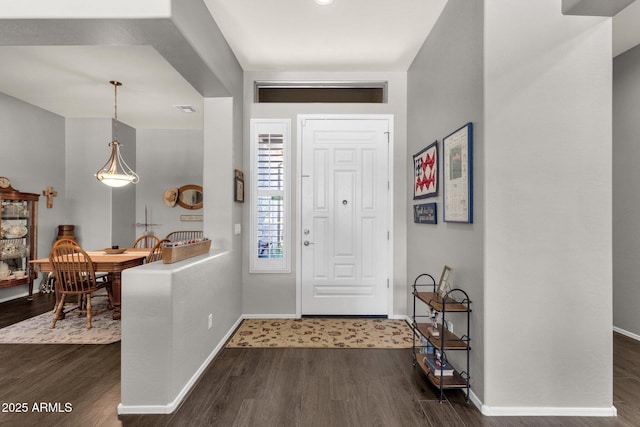 10359 E Los Lagos Vista Ave, Mesa, AZ 85209 - entrance foyer featuring dark wood-style flooring and baseboards