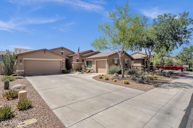 10359 E Los Lagos Vista Ave, Mesa, AZ 85209 - ranch-style home with an attached garage, stucco siding, and concrete driveway
