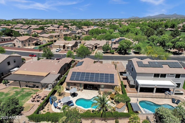 10359 E Los Lagos Vista Ave, Mesa, AZ 85209 - aerial perspective of suburban area featuring a pool