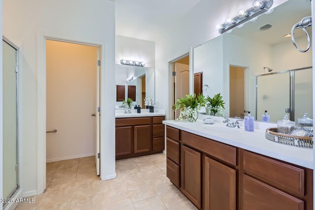 6815 W Carter Rd, Laveen, AZ 85339 - full bath with a stall shower, tile patterned floors, and vanity
