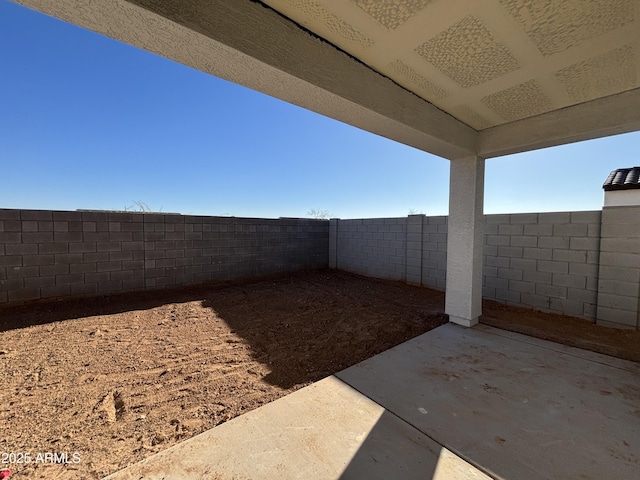 view of yard featuring a patio