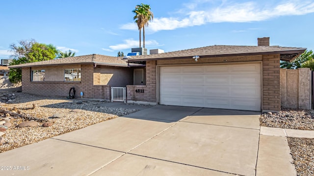 ranch-style house with a garage