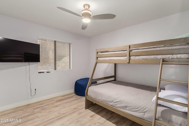 15621 S 37th Way, Phoenix, AZ 85048 - bedroom featuring baseboards, wood finished floors, and ceiling fan