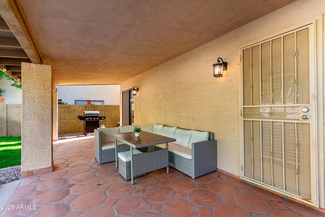 15621 S 37th Way, Phoenix, AZ 85048 - view of patio with fence and area for grilling