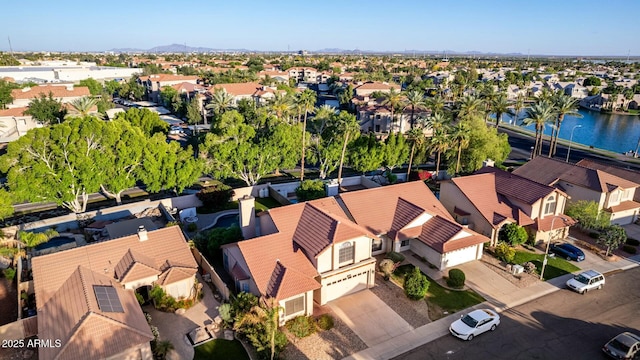 15621 S 37th Way, Phoenix, AZ 85048 - drone / aerial view featuring a residential view and a water view
