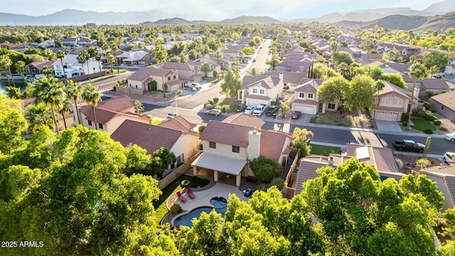 15621 S 37th Way, Phoenix, AZ 85048 - drone / aerial view featuring a residential view and a mountain view