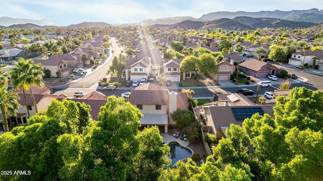 15621 S 37th Way, Phoenix, AZ 85048 - bird's eye view featuring a residential view and a mountain view