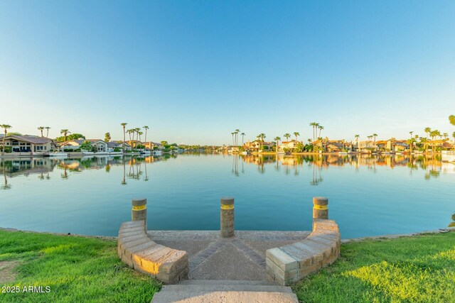 15621 S 37th Way, Phoenix, AZ 85048 - view of dock with a residential view and a water view