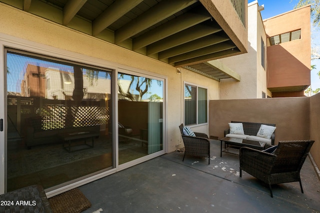 view of patio / terrace with outdoor lounge area