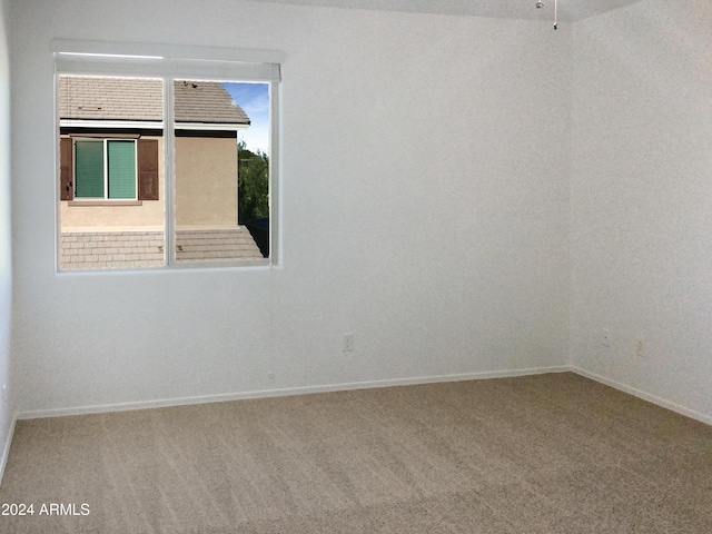 spare room with carpet floors