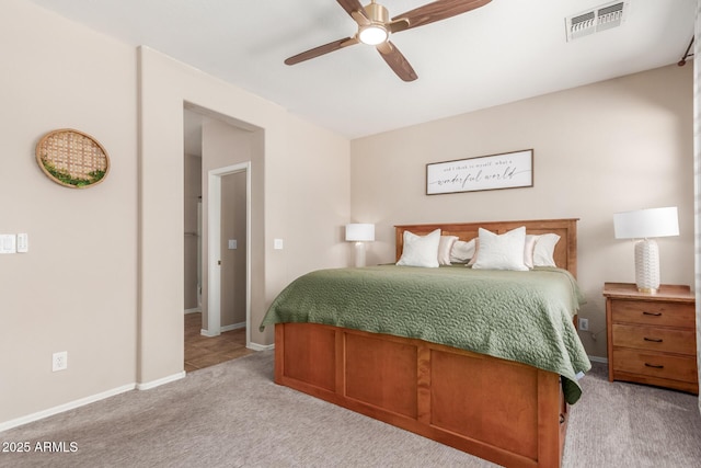 2342 W Owens Ct, Anthem, AZ 85086 - carpeted bedroom featuring baseboards and a ceiling fan