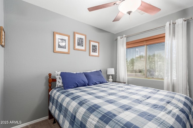 2342 W Owens Ct, Anthem, AZ 85086 - carpeted bedroom featuring baseboards and a ceiling fan