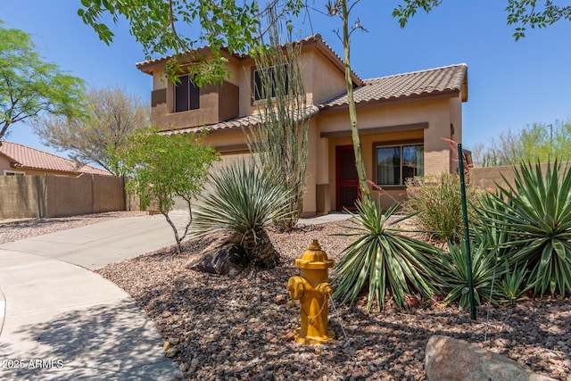 2342 W Owens Ct, Anthem, AZ 85086 - view of front of property with a tiled roof and stucco siding