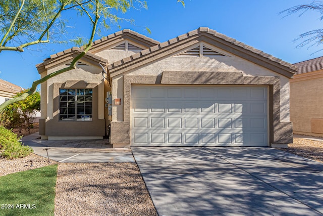 view of front of house featuring a garage