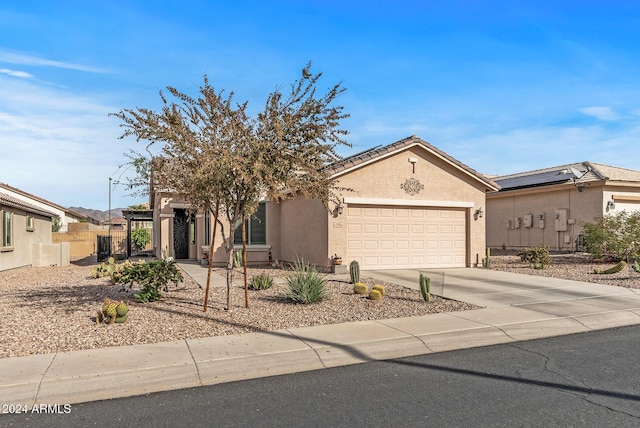 view of front of home featuring a garage