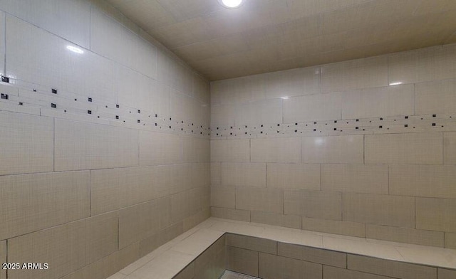 bathroom with a shower