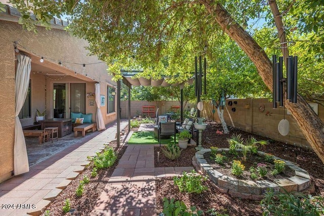 view of patio / terrace with outdoor lounge area