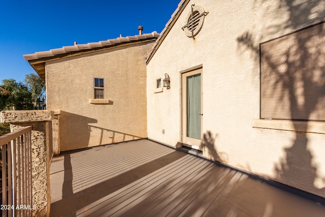 view of wooden terrace