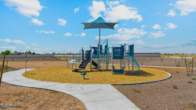 view of community jungle gym