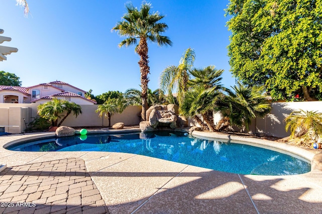 view of pool with a patio area