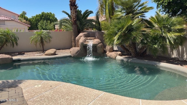 5748 W Soft Wind Dr, Glendale, AZ 85310 - view of pool with fence and a fenced in pool