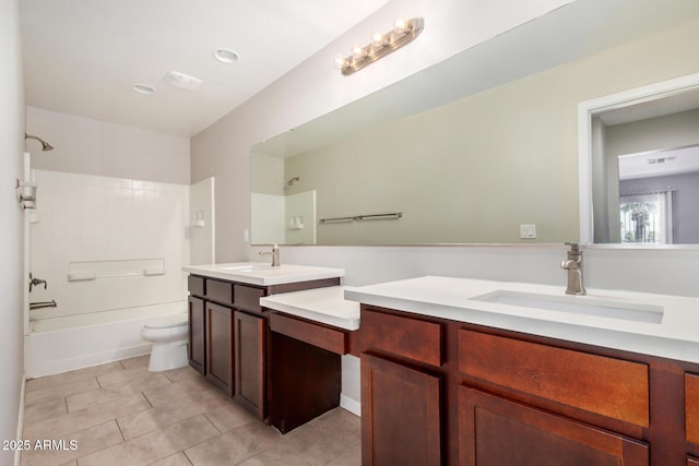 2000 N 36th St Unit 30, Phoenix, AZ 85008 - bathroom featuring double vanity, tile patterned floors, and shower / bath combination