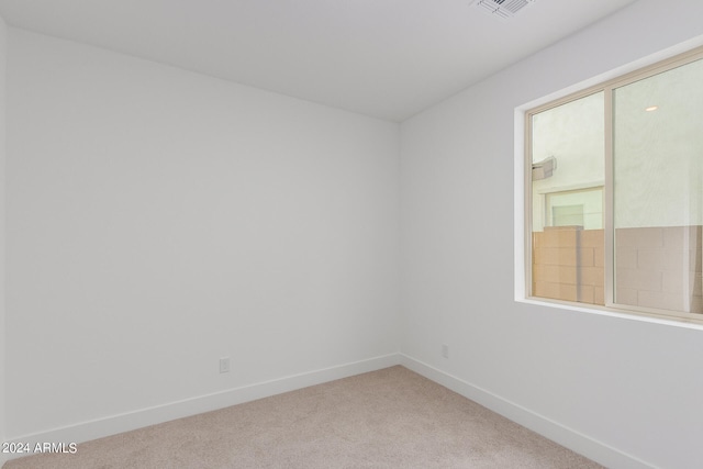 view of carpeted empty room