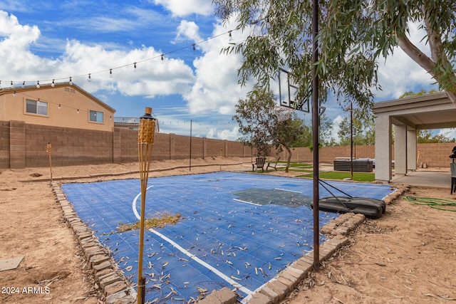 view of sport court