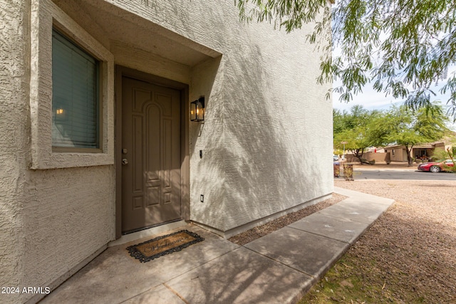 view of entrance to property