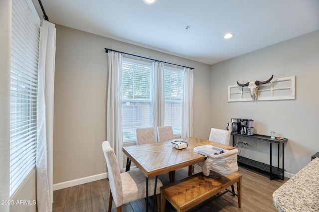 dining room featuring hardwood / wood-style floors