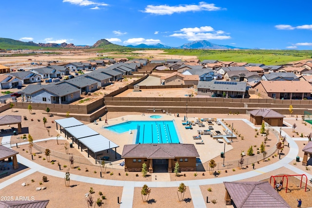 6317 E Beckett Trl, Prescott Valley, AZ 86314 - drone / aerial view featuring a residential view and a mountain view