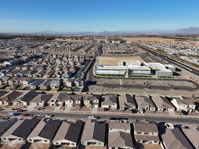 drone / aerial view with a residential view