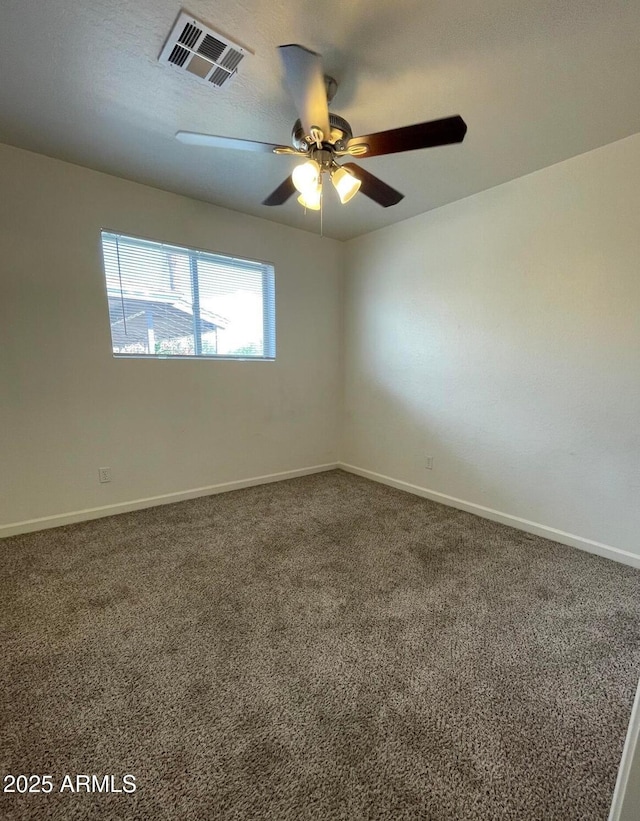 1532 W 6th St, Tempe, AZ 85281 - spare room featuring a ceiling fan, carpet flooring, and baseboards