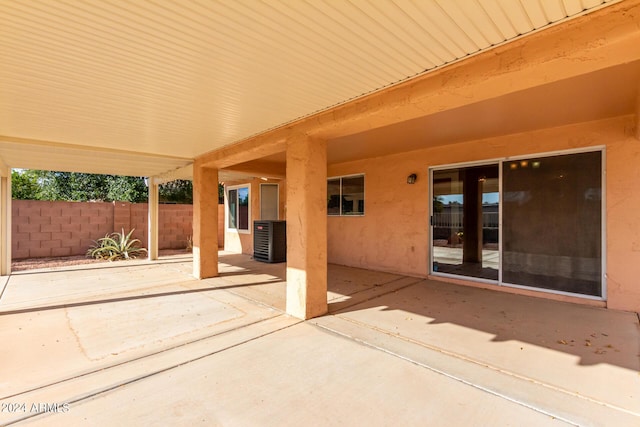 view of patio / terrace featuring cooling unit