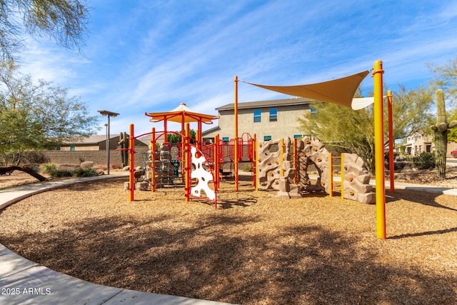 view of jungle gym