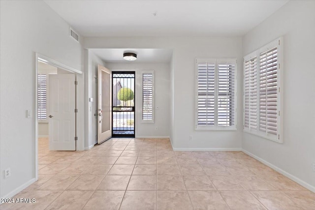 view of tiled entrance foyer