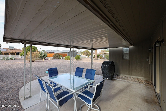 view of patio / terrace with area for grilling