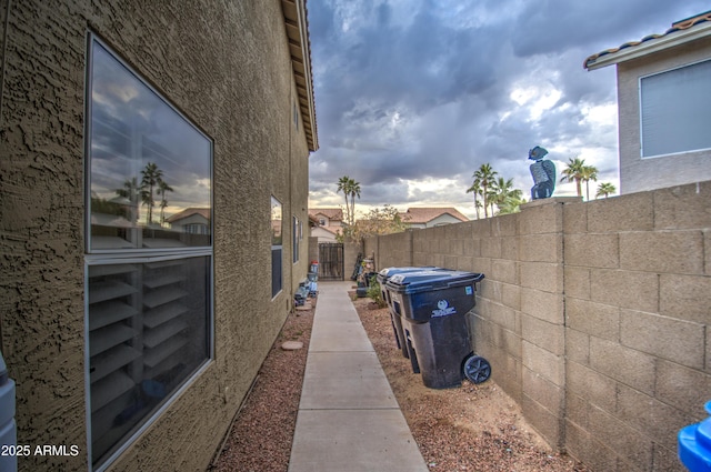 view of side of property