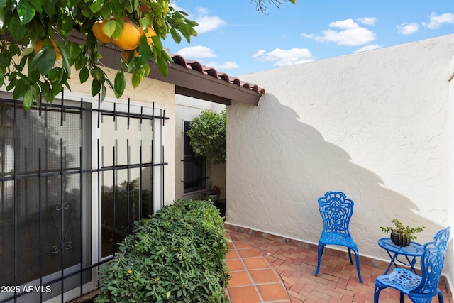 view of patio with fence