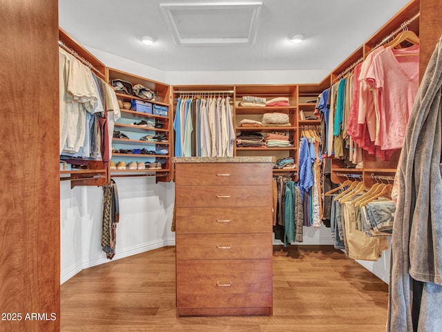 19506 N 73rd Ave, Glendale, AZ 85308 - spacious closet with attic access and wood finished floors