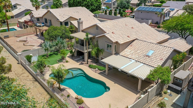 19506 N 73rd Ave, Glendale, AZ 85308 - aerial view of residential area with a pool