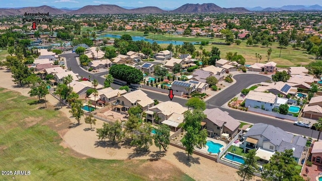 19506 N 73rd Ave, Glendale, AZ 85308 - aerial perspective of suburban area with a water and mountain view and a pool