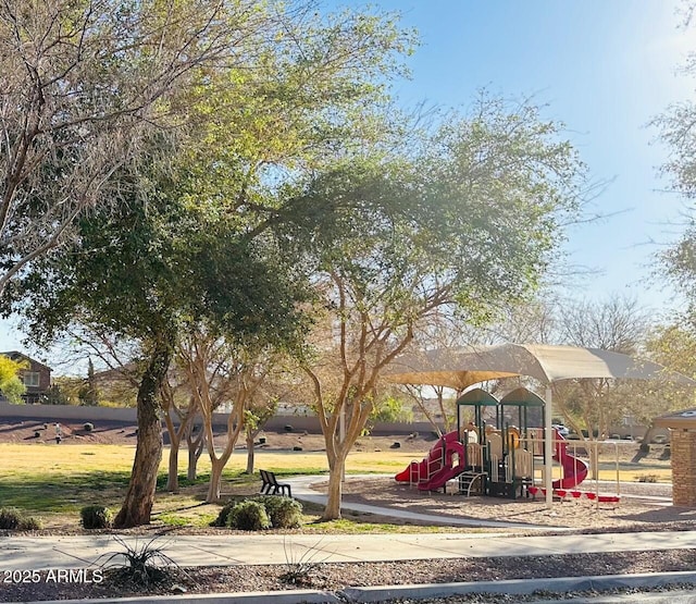 view of communal playground