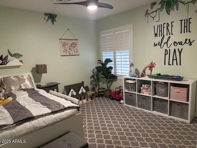 18132 E Vencino St, Gilbert, AZ 85298 - carpeted bedroom with ceiling fan